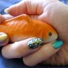 Маникюр с рисунком на ногтях чешуя рыбы